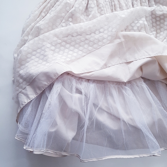 PIPPA & JULIE Ivory Tulle Polk-a-dot Tween Dress - Picture 5 of 12